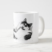 Cosy deux chats Portrait Mug (Devant droit)