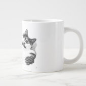 Cosy deux chats Portrait Mug (Droite)