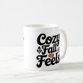 Cosy Fall Feg Mug - Citrouille de la coupe du café (Devant droit)