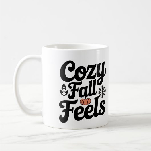 Cosy Fall Feg Mug - Citrouille de la coupe du café (Gauche)