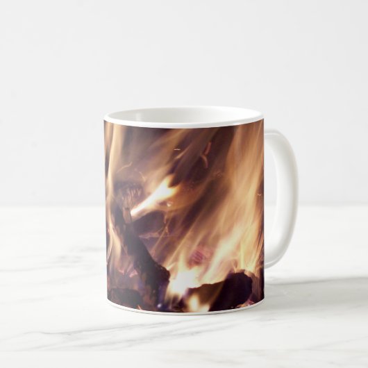 Cosy Fireside Winter Café Mug (Devant droit)