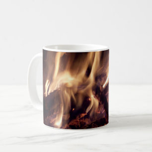 Cosy Fireside Winter Café Mug