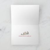 Cosy foyer de Noël Carte de voeux photo (Intérieur)