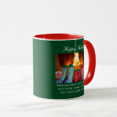 "Cosy Hearthside" Mug de vacances personnalisable (Devant droit)