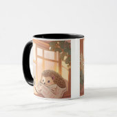 Cosy Hérisson Mug : Une Embrasse Chaleureuse (Devant gauche)