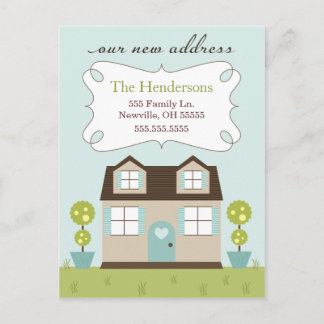 Cosy Little Home Verhuisaankondigingen Aankondigingskaart