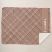 Cosy Mauve Beige Plaid Style Vintage (Devant (Horizontal))
