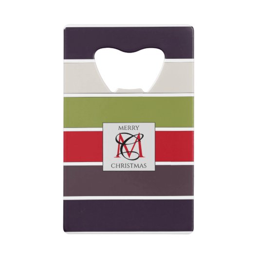 Cosy Noël Pastel Couleur Palette Monogramme (Devant)