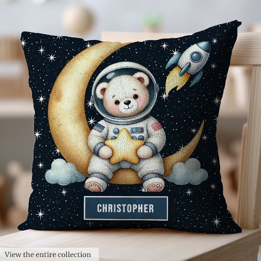 Cosy Nursery Coussin Teddy Bear Astronaut pour béb