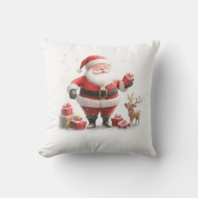 Cosy Père Noël Coussin décoratif (Recto)