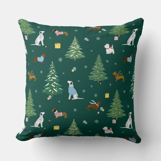 Cosy Pup Green Kussen (Voorkant)