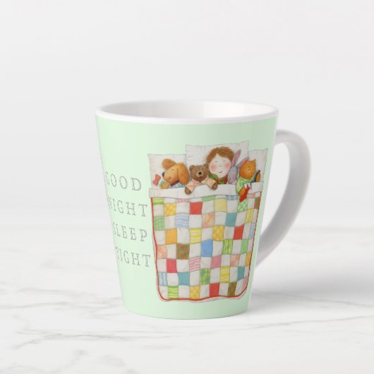 COSY QUILT Cocacao Mug + Vert (Angle droit)