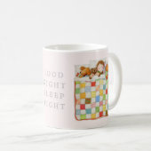 COSY QUILT Mug blanc + Rose (Devant droit)