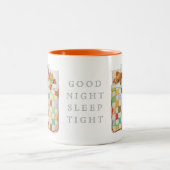 COSY QUILT Orange Mug à deux tons (Centre)