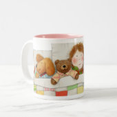 COSY QUILT Rose bicolore Mug (Devant gauche)