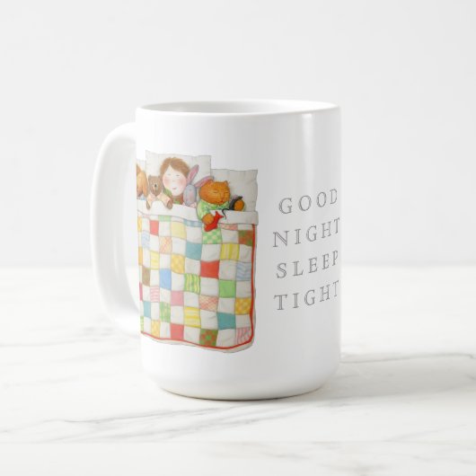 COSY QUILY Tall White Mug (Devant gauche)