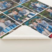 Cosy Red Buffalo Plaid Holiday Photo Collage (3/4)