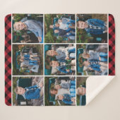 Cosy Red Buffalo Plaid Holiday Photo Collage (Devant (Horizontal))