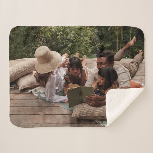 Cosy sherpa couverture photo personnalisée - keeps (Devant (Horizontal))