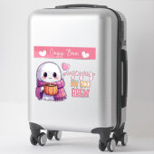 Cosy Sticker Boo Ghost avec Citrouille Mug & foula (Sur valise)