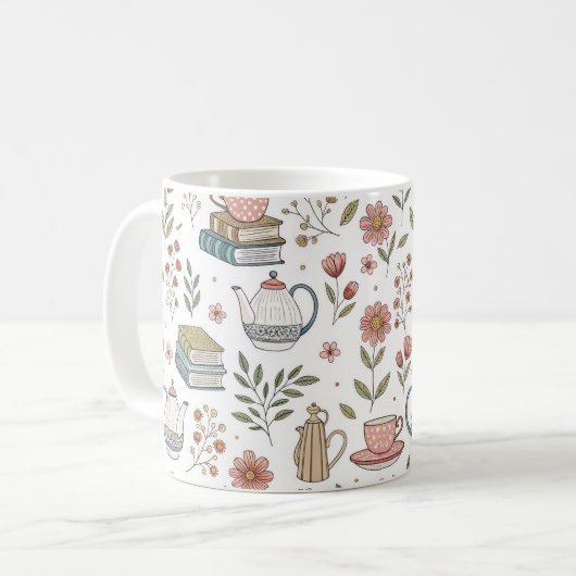 Cosy Tea & Books Mug (Devant gauche)