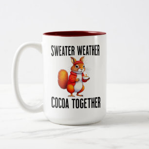 Cosy Thanksgiving Squirrel Coffee Mug