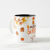 Cosy Vibes d'automne Mug - Fall Coffee Cup avec Le (Devant gauche)
