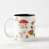 Cosy Vibes d'automne Mug - Fall Leaves Coffee Cup  (Gauche)