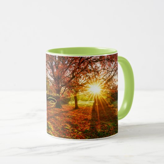 Cosy Vibes d'automne Mug : Siroter dans le style (Devant droit)