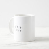 Cosy Vibes Fall Mug Moderne Minimale Café Cup (Devant gauche)
