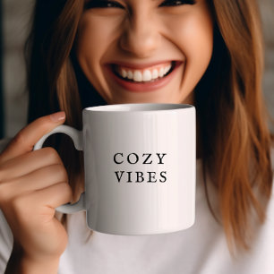 Cosy Vibes Fall Mug Moderne Minimale Café Cup