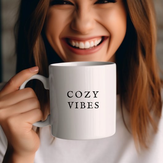 Cosy Vibes Fall Mug Moderne Minimale Café Cup