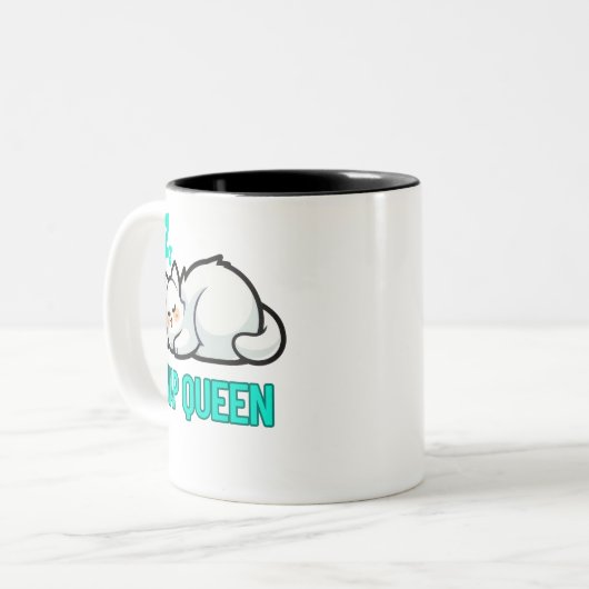 Cosy vibes sommeil chat Mug (Devant gauche)