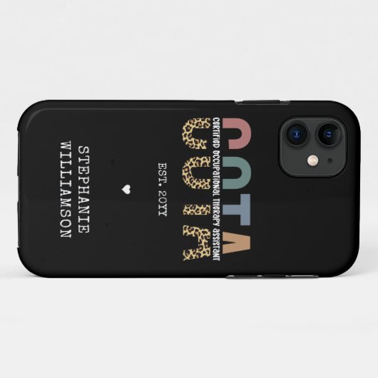 COTA Certified Occupational Therapy Assistant Case-Mate iPhone Case (Achterkant (horizontaal))