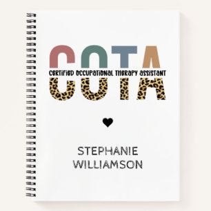 COTA Certified Occupational Therapy Assistant Notitieboek