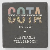 COTA Certified Occupational Therapy Assistant Stenen Onderzetter (Voorkant)