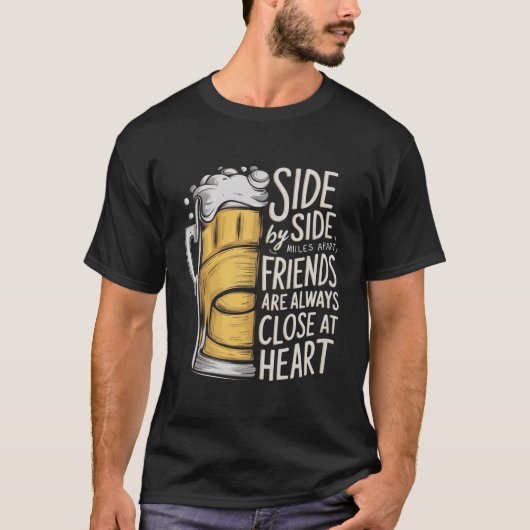 Côte à côte T-shirt amitié (Devant)