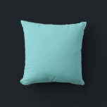 Côté coussin couleur solide Turquoise Aqua Blue<br><div class="desc">Côté coussin couleur solide Turquoise Aqua Blue. Modèle Personnalisé Pour Les Coussins Customisés À L'Oreiller. Personnalisez avec votre propre nom, motif, design, devis, monogramme ou photo. Utilisez nos modèles cool, oeuvres d'art, photos, graphiques et illustrations, puis ajoutez des noms, du texte, des guillemets et des monogrammes pour créer votre propre...</div>
