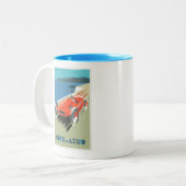 Cote d Azur poster de voyage en Mug (Devant gauche)