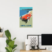 Cote d Azur Vintage français poster de voyage (Bureau à domicile)