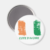 Cote D' Ivore Vlagontwerp Magneet (Voorkant / Achterkant)