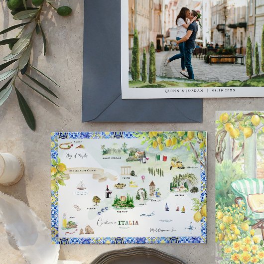 Côte d'Amalfi | Carte Itinéraire Méditerranéenne