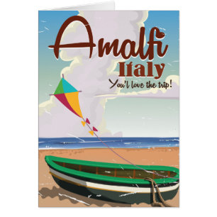 Côte d'Amalfi Italie Impression d'affiche de voyag