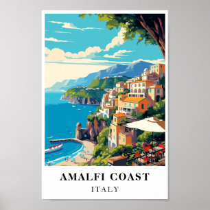 Côte d'Amalfi Italie Voyage Rétro Affiches Murales
