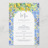 Côte d'Amalfi | Menu Carreaux de citron méditerran (Devant)