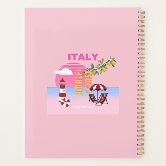 Côte d'Amalfi, Voyage à Preppy, Rose (Dos)