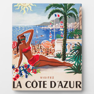  Cote D'Azur Beach Girl Fotoplaat