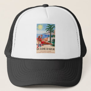  Cote D'Azur Beach Girl Trucker Pet