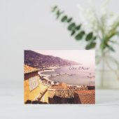 Côte d'Azur, carte postale Menton (Debout devant)