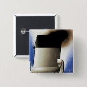 Cote D'Azur Channel Ferry Vierkante Button 5,1 Cm (Voorkant /achterkant)